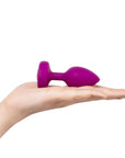 B-Vibe Vibrating Jewel Plug Small/Medium - Fuchsia