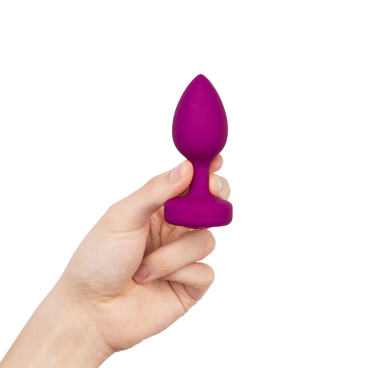 B-Vibe Vibrating Jewel Plug Small/Medium - Fuchsia