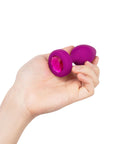 B-Vibe Vibrating Jewel Plug Small/Medium - Fuchsia