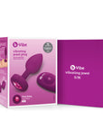 B-Vibe Vibrating Jewel Plug Small/Medium - Fuchsia