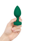 B-Vibe Vibrating Jewel Plug Medium/Large - Emerald