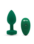 B-Vibe Vibrating Jewel Plug Medium/Large - Emerald