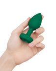 B-Vibe Vibrating Jewel Plug Medium/Large - Emerald