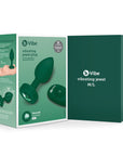 B-Vibe Vibrating Jewel Plug Medium/Large - Emerald