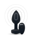 B-Vibe Vibrating Jewel Plug Medium/Large - Black