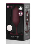 B-Vibe Snug Plug 5 (XXL) - Dark Red