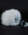 Crystal Delights Magnetic Bunny Tail  - White