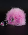 Crystal Delights Magnetic Bunny Tail  - Pink