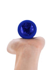 B-Vibe Vibrating Jewel Plug Large/X-Large - Blue Sapphire