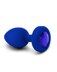 B-Vibe Vibrating Jewel Plug Large/X-Large - Blue Sapphire