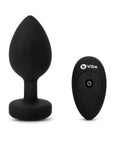 B-Vibe Vibrating Jewel Plug 2XL - Black