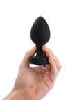 B-Vibe Vibrating Jewel Plug 2XL - Black