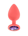 Luv Inc Jeweled Plug Large - Coral