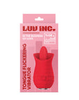 Luv Inc Tongue Flickering Vibrator - Red