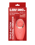 Luv Inc Triple-Action Clitoral Vibrator - Coral