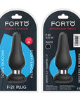 FORTO F-21 Tear Drop Medium Plug - Black