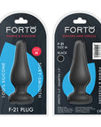 FORTO F-21 Tear Drop Medium Plug - Black