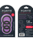 FORTO F-61 3pc C-Ring Set - Black