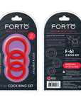 FORTO F-61 3pc C-Ring Set - Red