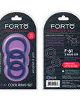 FORTO F-61 3pc C-Ring Set - Blue