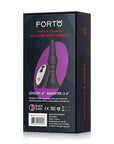 FORTO Vibrating Large Remote Ribbed Plug