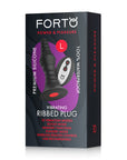 FORTO Vibrating Large Remote Ribbed Plug