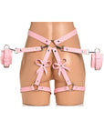 STRICT Bondage Harness with Bows Pink XL-2XL