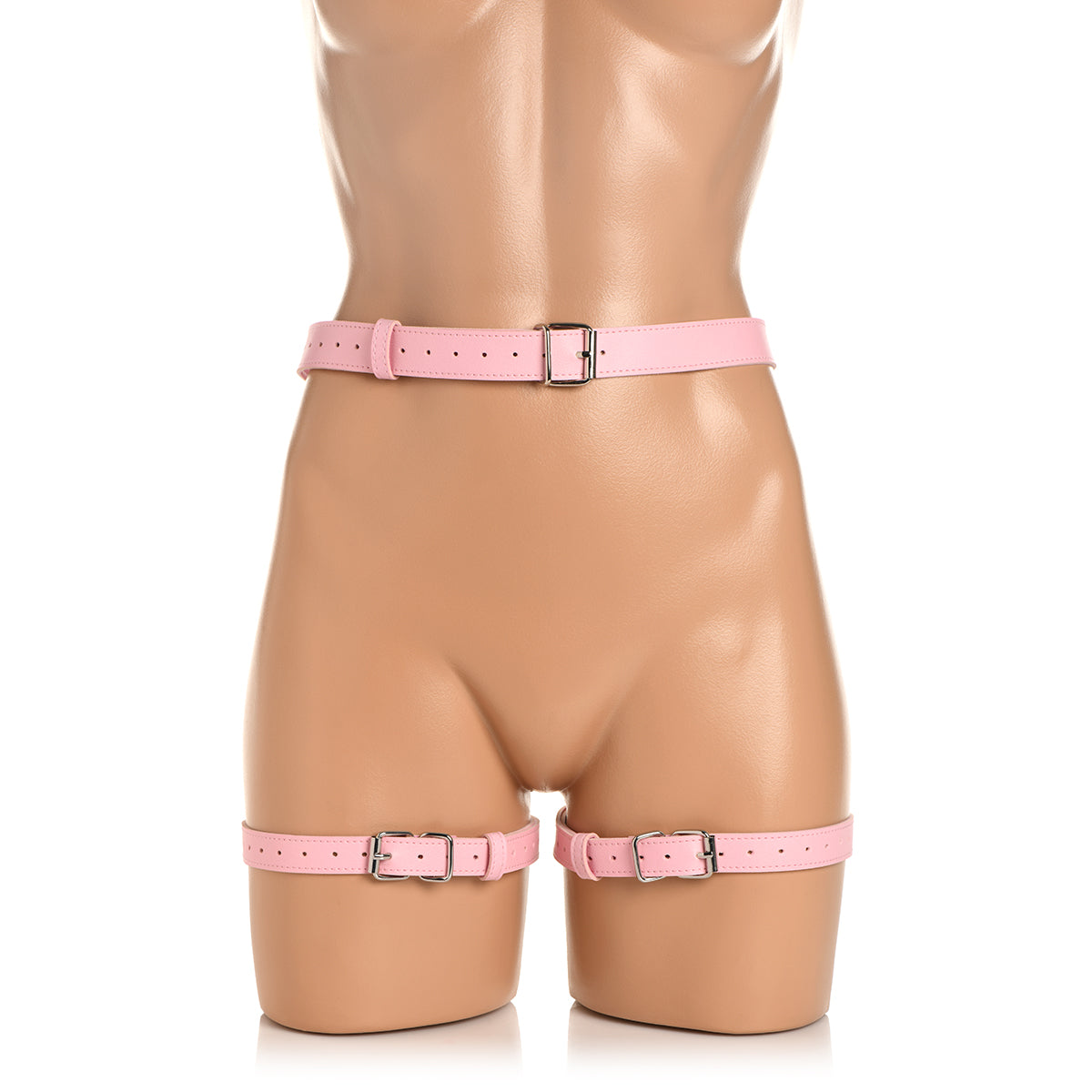 STRICT Bondage Harness with Bows Pink XL-2XL