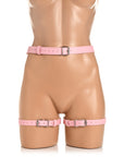 STRICT Bondage Harness with Bows Pink XL-2XL