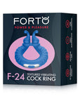 FORTO F-24 Textured Vibrating C-Ring - Blue