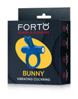 FORTO Vibrating Bunny C-Ring - Blue