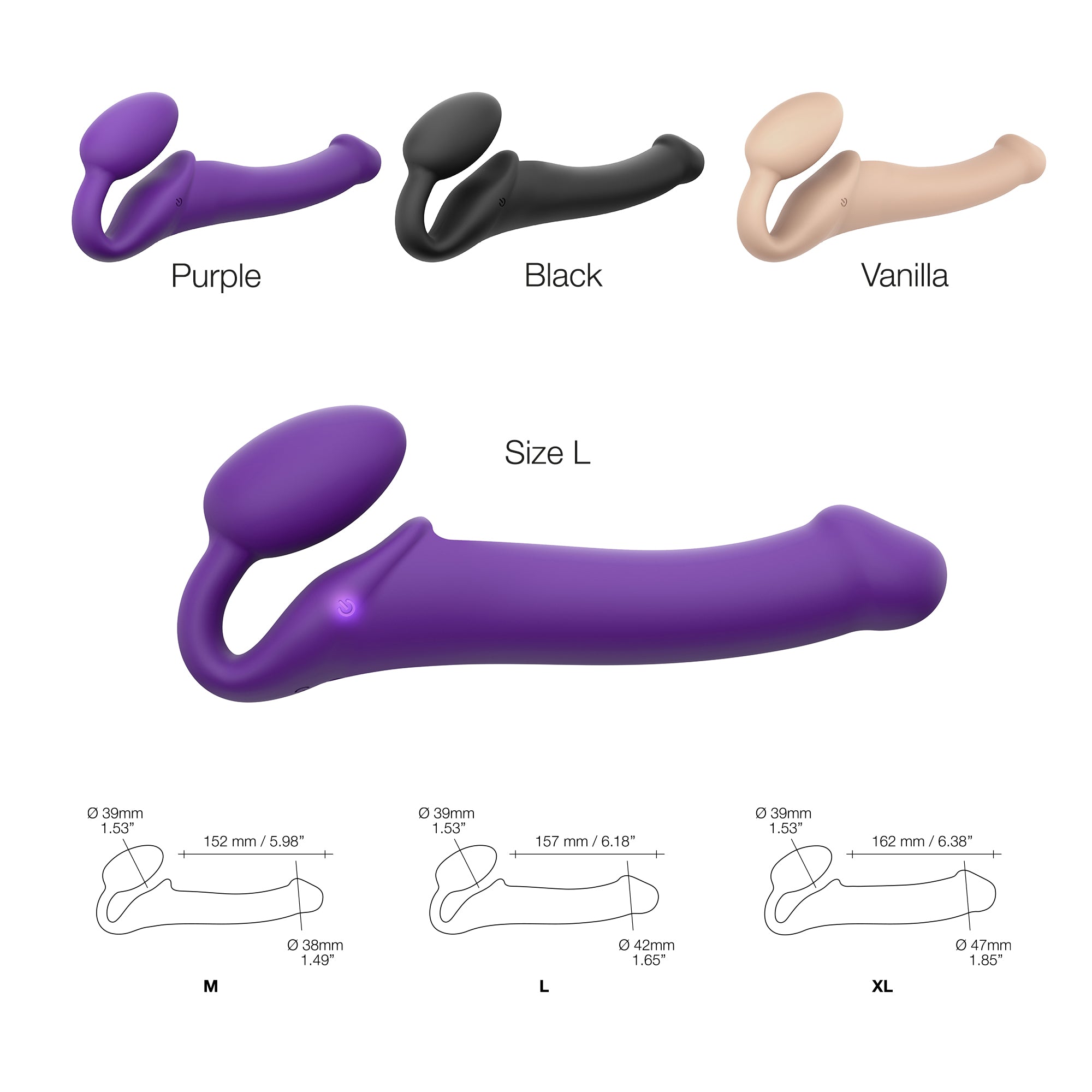 Strap-On-Me Vibe Large - Purple