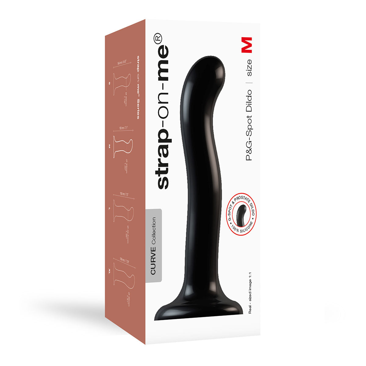 Strap-On-Me P&amp;G-Spot Dildo Medium Black