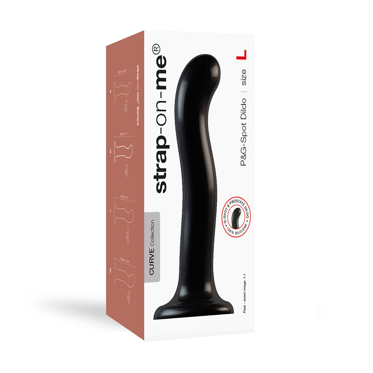 Strap-On-Me P&amp;G-Spot Dildo Large Black