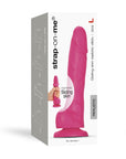 Strap-On-Me Sliding Skin Realistic Dil Large - Fuchsia