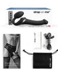 Strap-On-Me Multi-Orgasm Medium Bendable Strap-On - Black