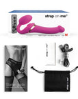 Strap-On-Me Multi-Orgasm Medium Bendable Strap-On - Fuchsia