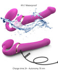 Strap-On-Me Multi-Orgasm XL Bendable Strap-On - Fuchsia