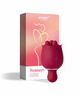 Rosewyn Rotating Rose Vibrator - Red