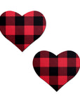 Pastease Plaid Red Hearts