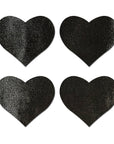 Pastease Petite Hearts 4pc - Black