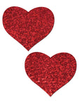 Pastease Glitter Hearts Red