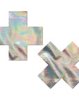 Pastease Silver Hologram Crosses