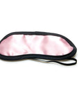 Sex Kitten Pink Satin with Black Trim Eye Mask