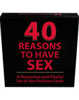 40 Reasons to Have Sex Cards