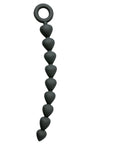 Black Silicone Anal Beads