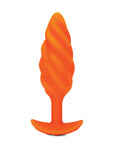 B-Vibe Texture Plug Swirl Orange (Medium)