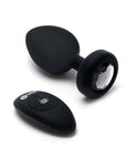 B-Vibe Vibrating Jewel Plug 2XL - Black