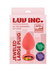 Luv Inc Jeweled Plug Large - Coral