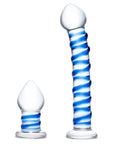 GLAS Double Penetration Swirly Dil & Butt Plug 2pc Set